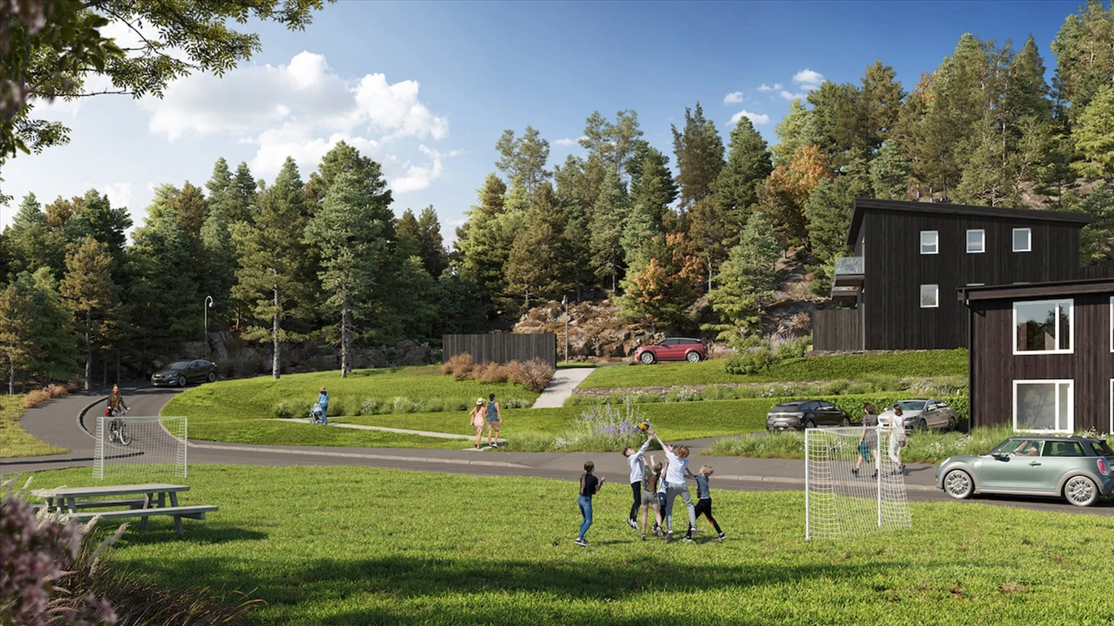 Illustrasjon av Holandsveien boligprosjekt